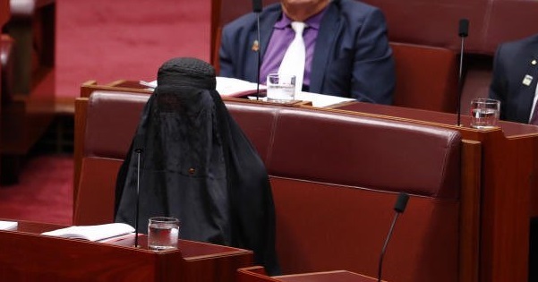 burka stunt in Australia & Hijabs in US