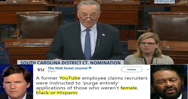 Schumer Voted ‘No’ On Judicial Nominee Because He Is White