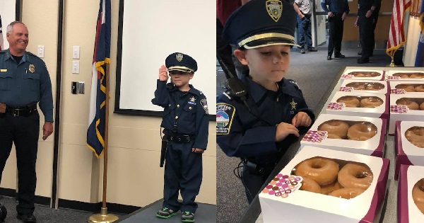 “sworn in”: Colorado boy, 4, battling cancer named honorary police officer