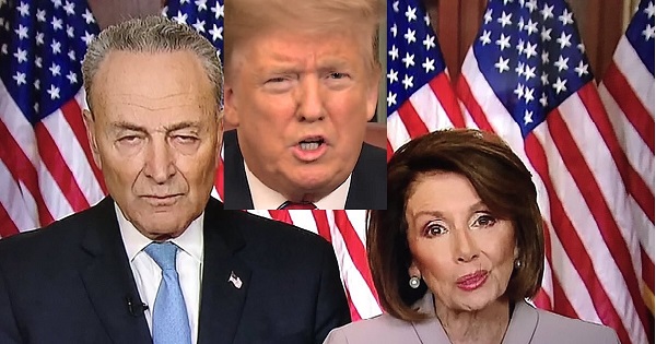 Trump Addresses the Nation from the Oval Office and Nancy Pelosi, Chuck Schumer respond to Trump’s speech