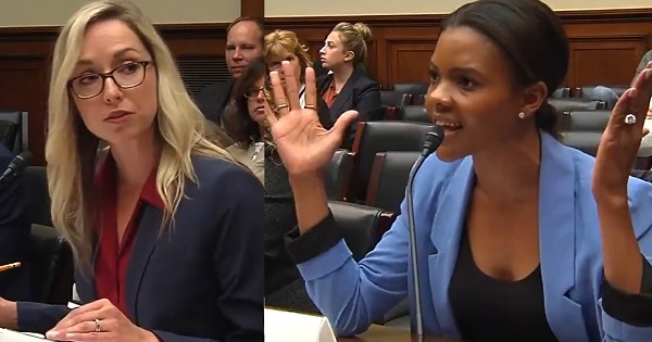 Liberal white woman and black conservative argued during house hearing on white nationalism