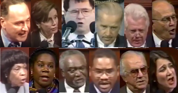 FLASHBACK: What Dems Said About Impeachment In 1998 Comes Back To Haunt Them