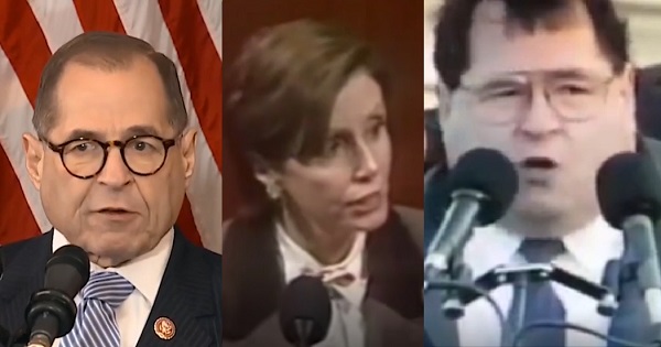 Jerry Nadler’s words in 1998 & the 2019 articles of impeachment