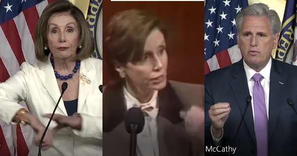 Nancy Pelosi’s words in 1998 & Kevin McCarthy’s in 2019 with articles of impeachment