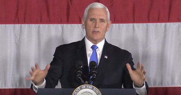 ‘By any means necessary’: Pence spoke to a crowd at NASA Langley Research Center (Feb 19, 2020)