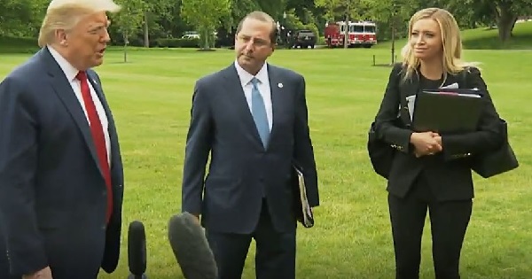 Trump talked to reporters before Marine One departure 5/14/2020