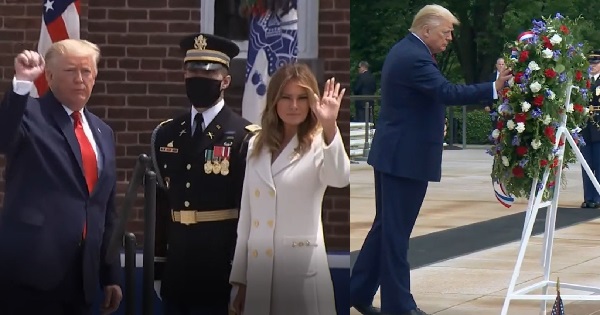 Memorial Day Ceremony: Trump, the First Lady and Pence