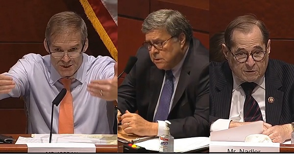 Jim Jordan & Jerry Nadler questioned Bill Barr at House Judiciary Committee hearing