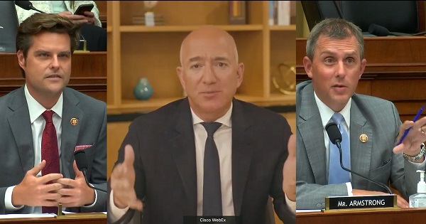 7/29/2020 All Questions Answered by Jeff Bezos about Amazon at Antitrust Hearing