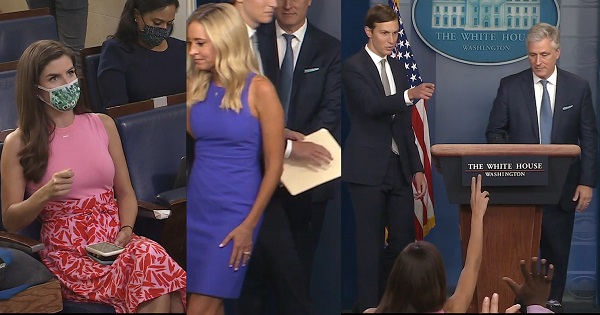 8/13/2020 Kayleigh McEnany & Jared Kushner hold White House briefing