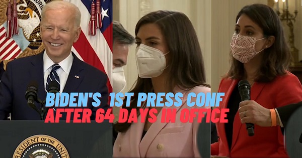 Biden’s first press conference after 64 days in office 3/25/2021