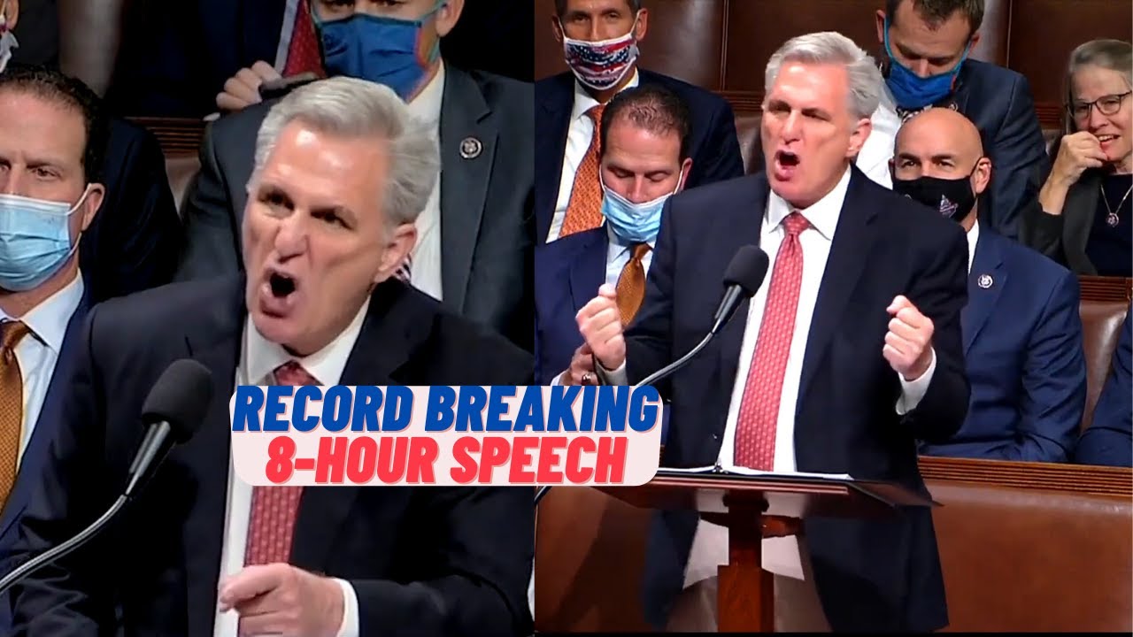 Excerpts of McCarthy record breaking 8 hours speech, against tax and social spending bill