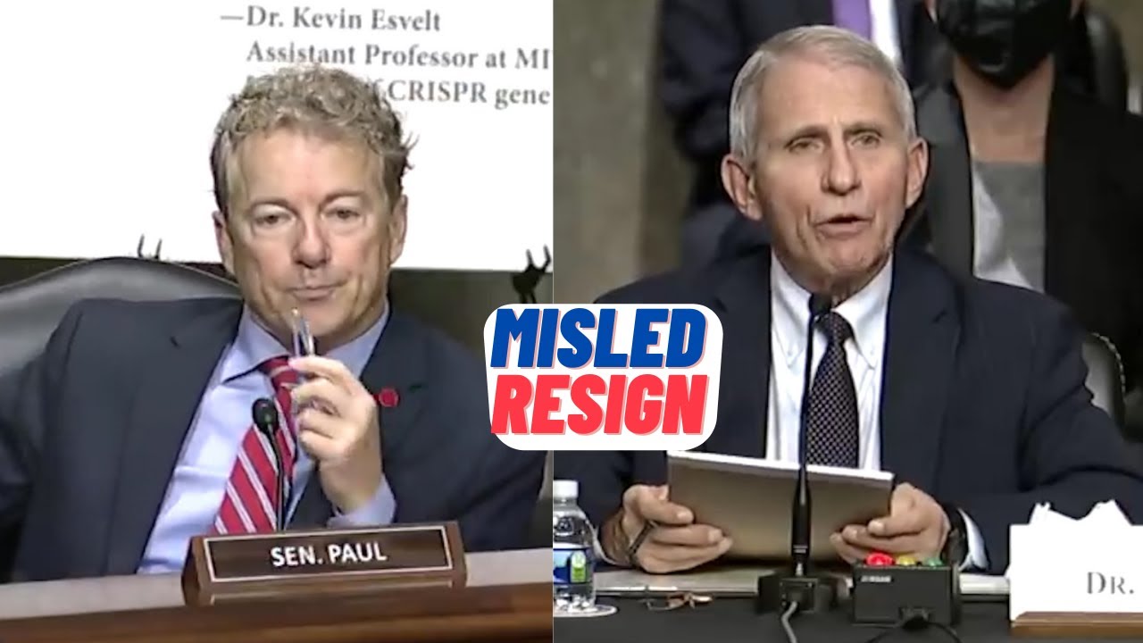 Sen. Rand Paul calls on Dr. Fauci to resign over gain-of-function research 11/4/2021