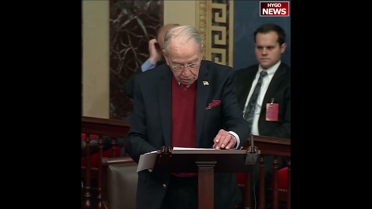 Grassley About Transparency: quite easy to deny the news reports, Biden Needs To Provide Answers