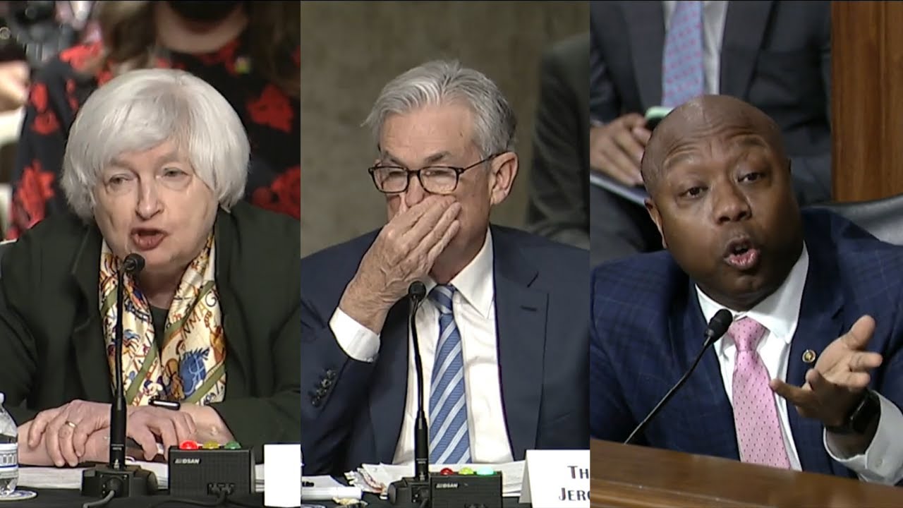 IRS reporting, spending & inflation, Sen Tim Scott Questions Fed Powell & Treasury Sec. Yellen