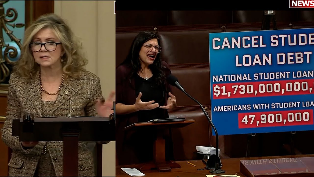 Sen Blackburn on stop Build Back Broke, confusing word transitory, Rep Tlaib on student debt