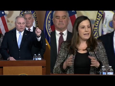 Biden’s 1st Year ‘One Year Of Failure!’ House GOP Leadership Press Conference, Scalise & Stefanik