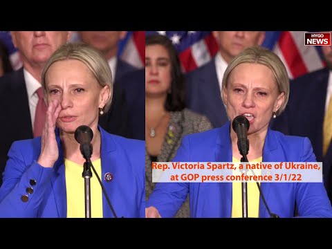 Choking back tears Ukraine-Born Rep. Victoria Spartz makes an emotional plea for action in Ukraine