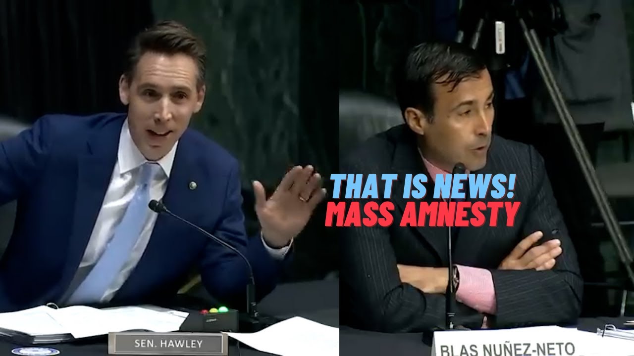 That is news! Hawley astonished lifting Title 42 EASE Border Crisis. Mass migration to mass amnesty