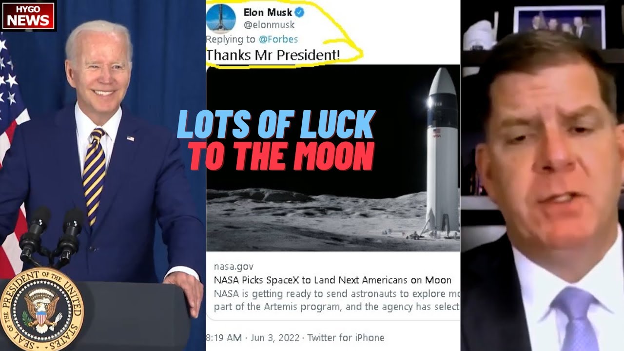 Biden to Elon Musk: Lots of luck to the moon. Biden best economy ever, but Real Wages declined