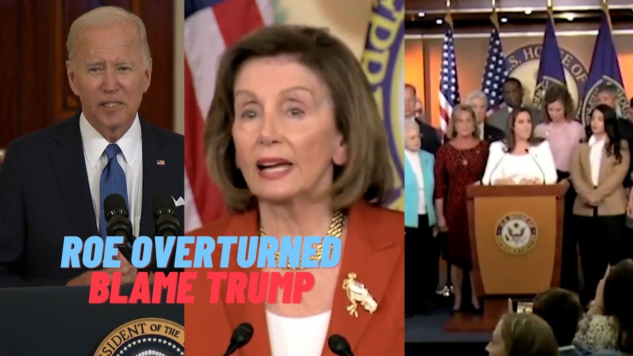 Breaking: Roe overturned. Biden & Pelosi blamed Trump. AOC: Birthing People. Waters “Nothin’ Yet!”