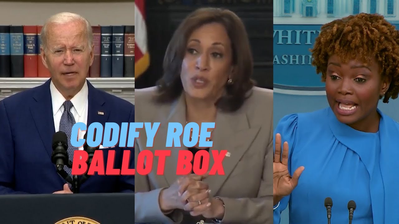 Biden, Harris & WH: Congress must codify Roe or vote at the ballot box