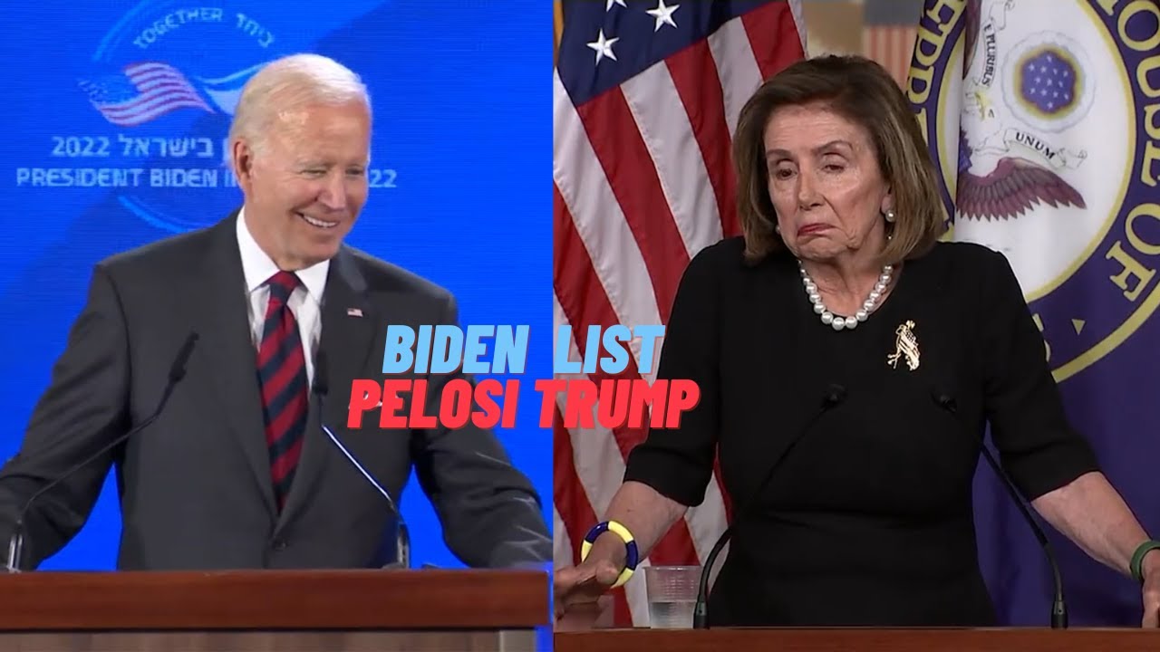 Biden given a list of reporters. Newsom “suboptimal” education. Pelosi Trump “occasional occupant”