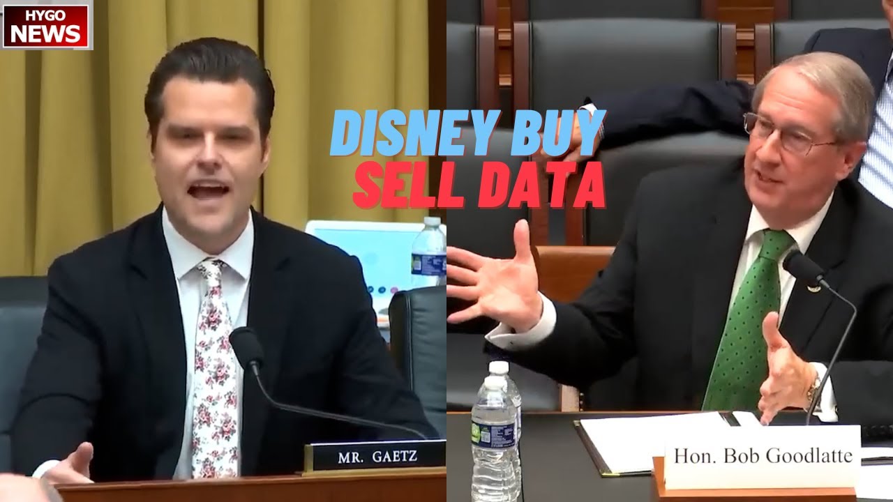 Does Disney buy & sell data? Gaetz slams former GOP Chairman turned Disney lobbyist hypocrisy