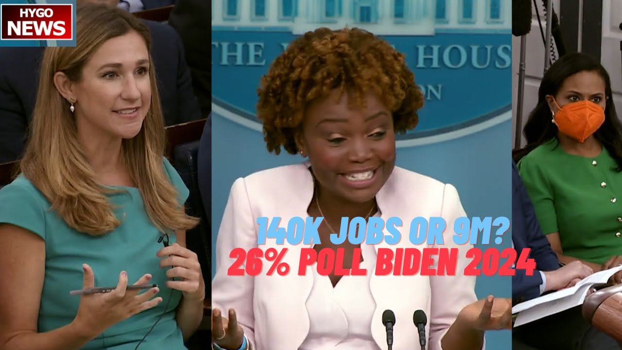 Created 140K jobs or 9 million? Only adding back jobs, not creating? Only 26% poll want Biden 2024