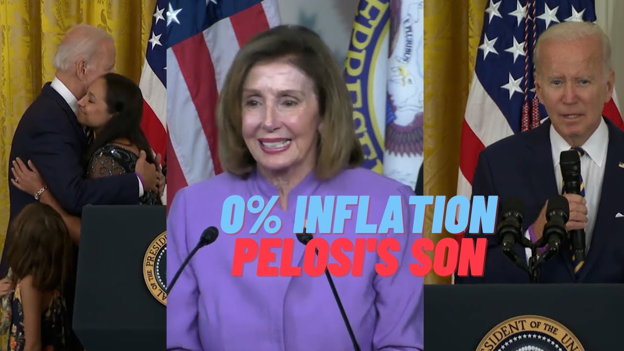 Biden 0% inflation victory lap; Pelosi son Paul Pelosi Jr. no business on Asia trip ; inflation 8.5%