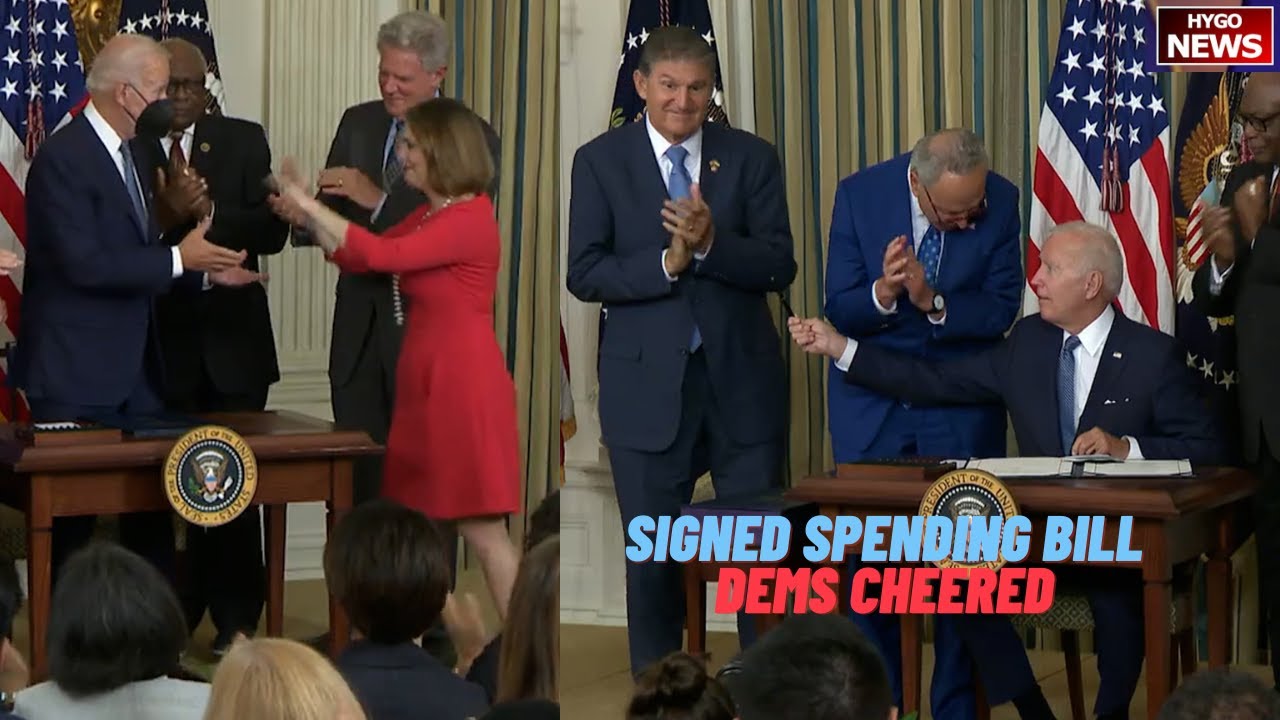 Biden signed historic climate spending Bill, not penny more tax, more IRS agents, Dems cheered