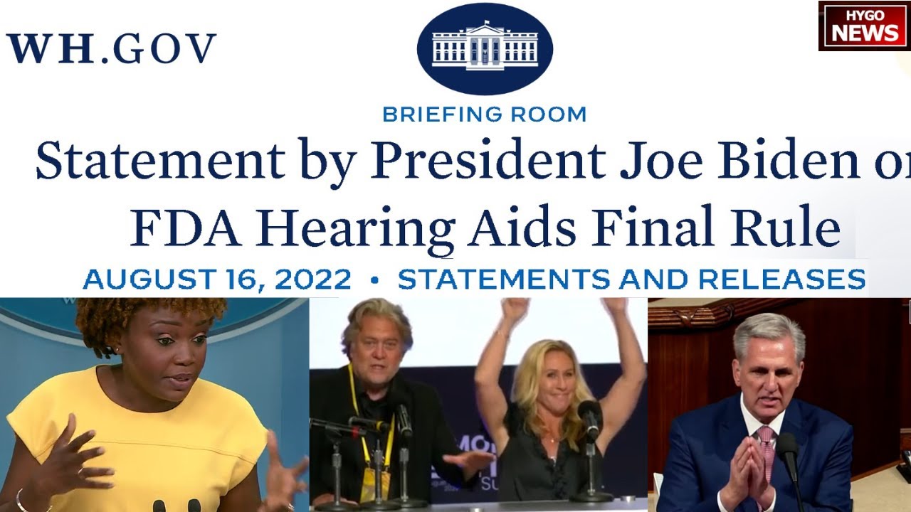 Biden WH Taking Credit for Trump’s OTC Hearing Aid Legislation; Biden approval rating still terrible