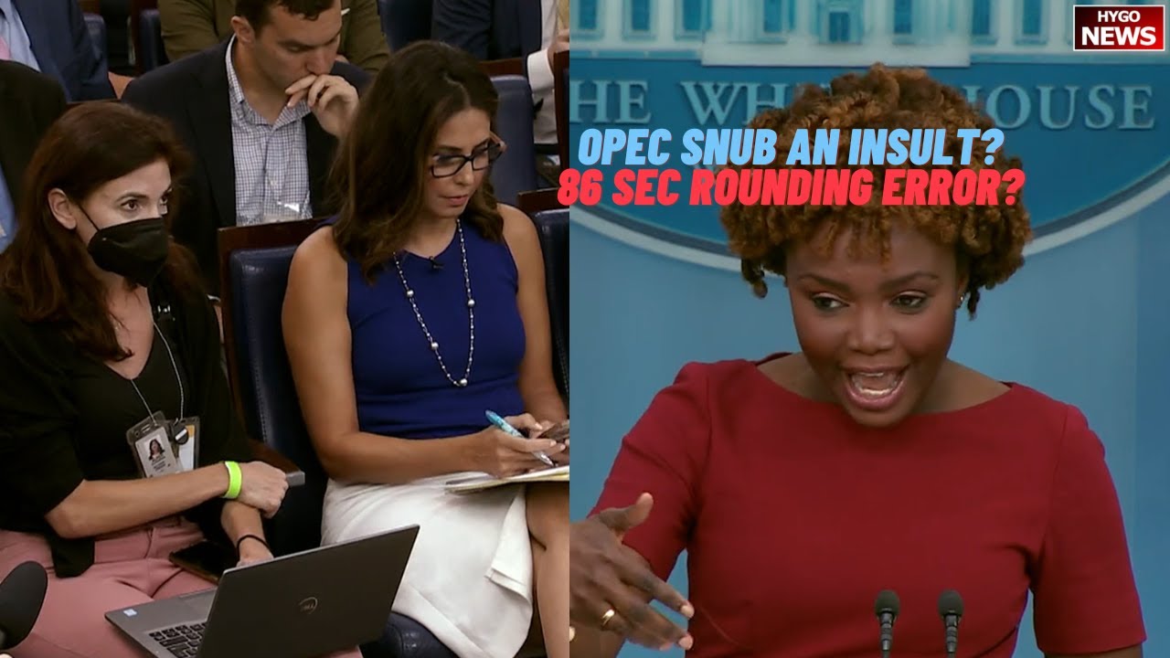 86 seconds OPEC snub “an insult” rounding error? Fallacy, Biden took credit lower prices Putin hikes