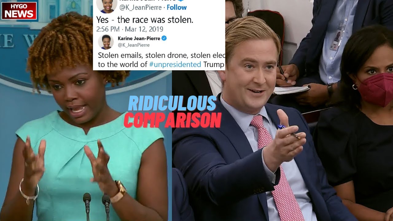 WH: comparison that you made is just ridiculous; Peter Doocy called out Jean-Pierre