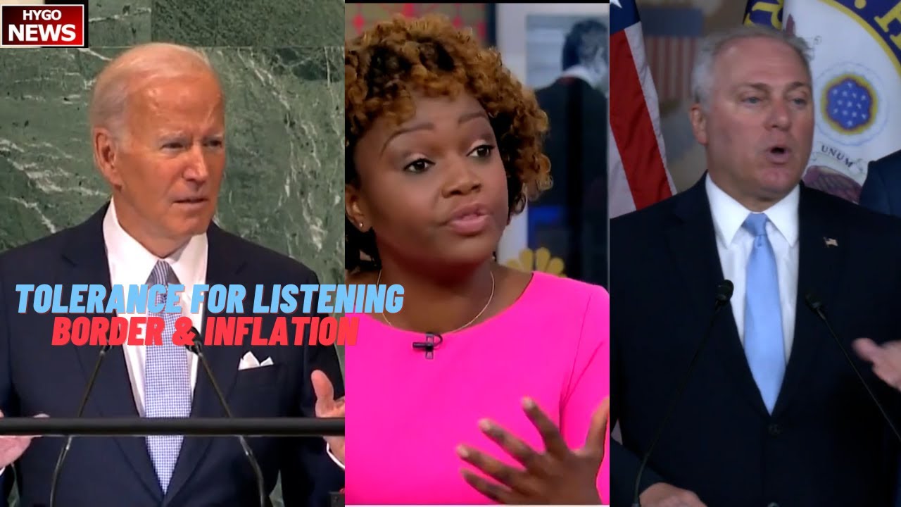 Biden at UN: Thank you for tolerance for listening, Scalise: Dems don’t want to fix Border Inflation