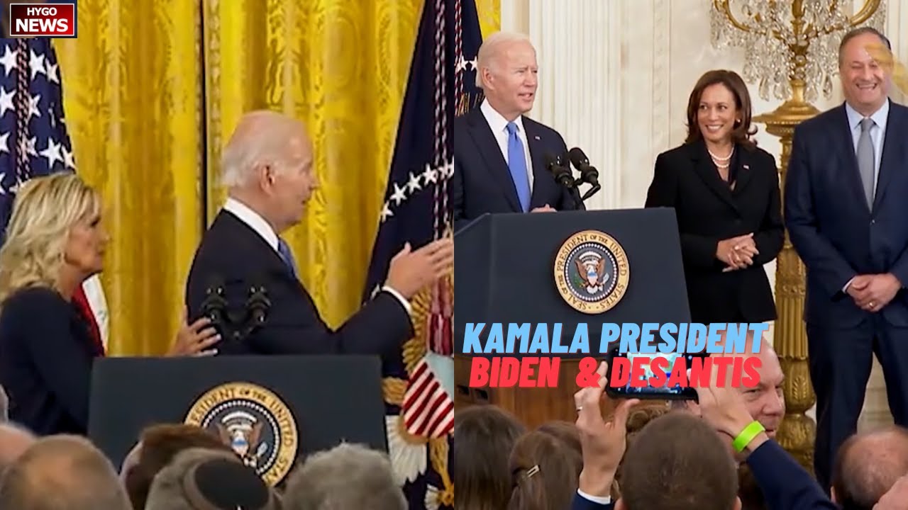 Biden: Kamala won’t be the last woman to be VP or President; Not answer how well DeSantis handled