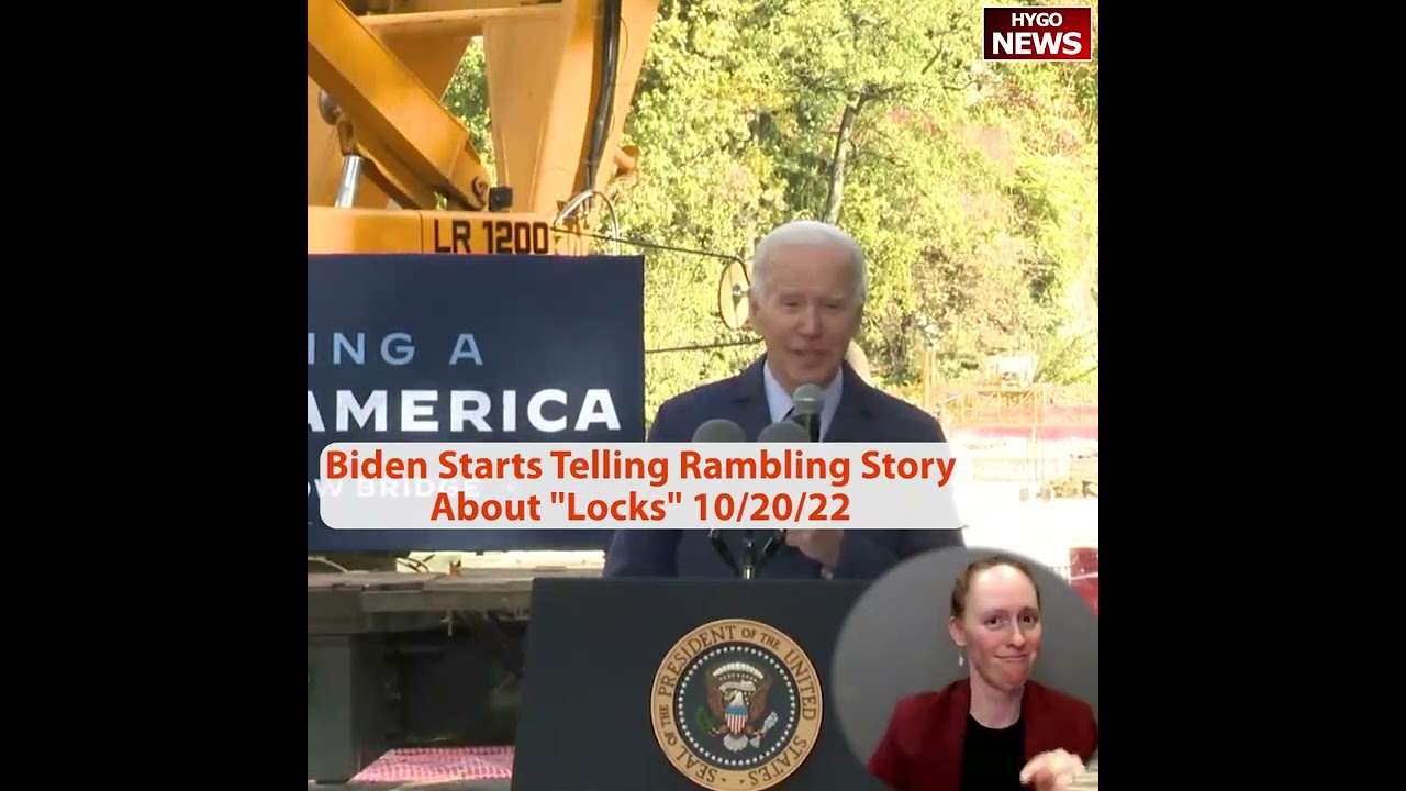 Biden starts telling rambling story about “locks”, to worry about the locks in this side — anyway