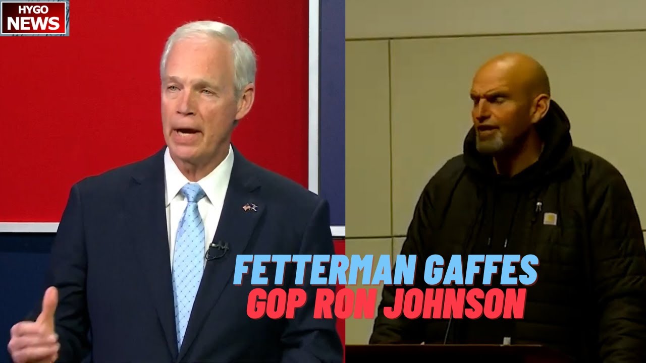 Dem Fetterman gaffes; Dem REFUSES to say border crisis; GOP Ron Johnson blasts Student Loan Bailout