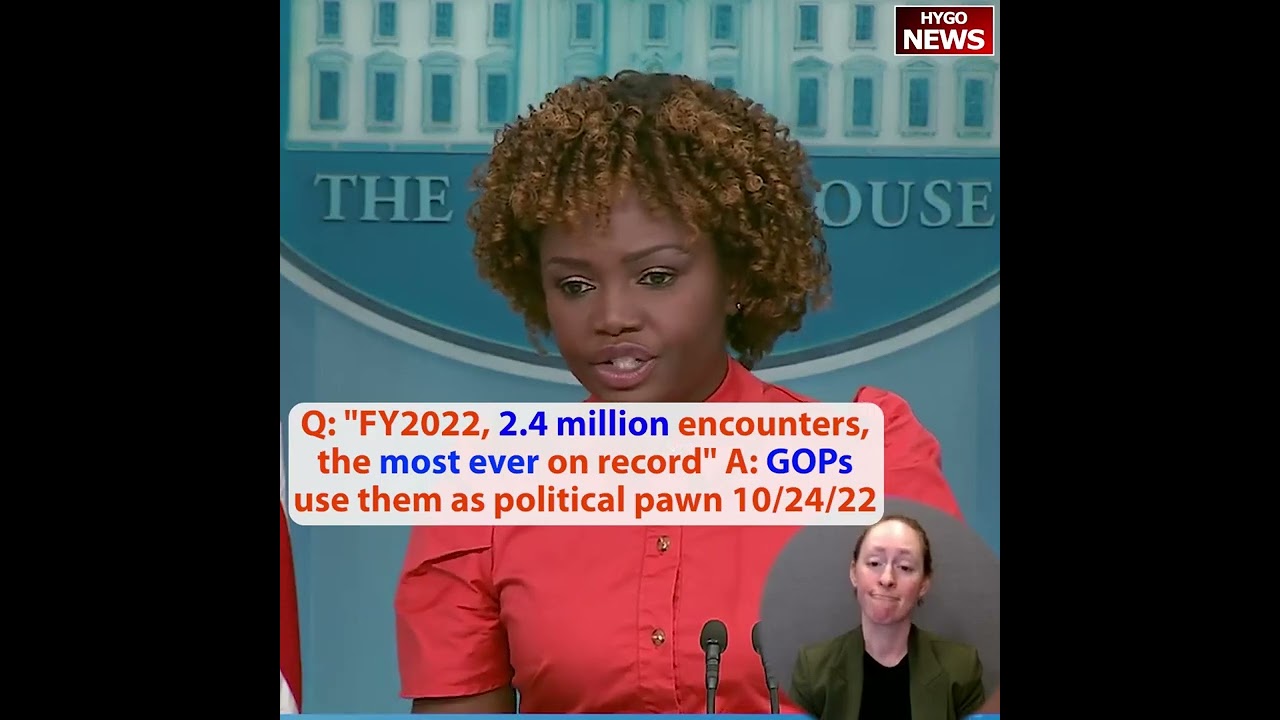 Q: FY2022, 2.4 million encounters southern border, the most ever on record” A: GOPs political pawn