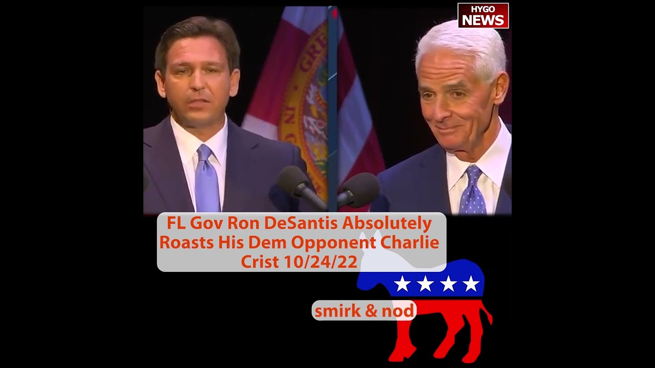 DeSantis: the only worn-out old donkey I’m looking to put out to pasture is Charlie Crist