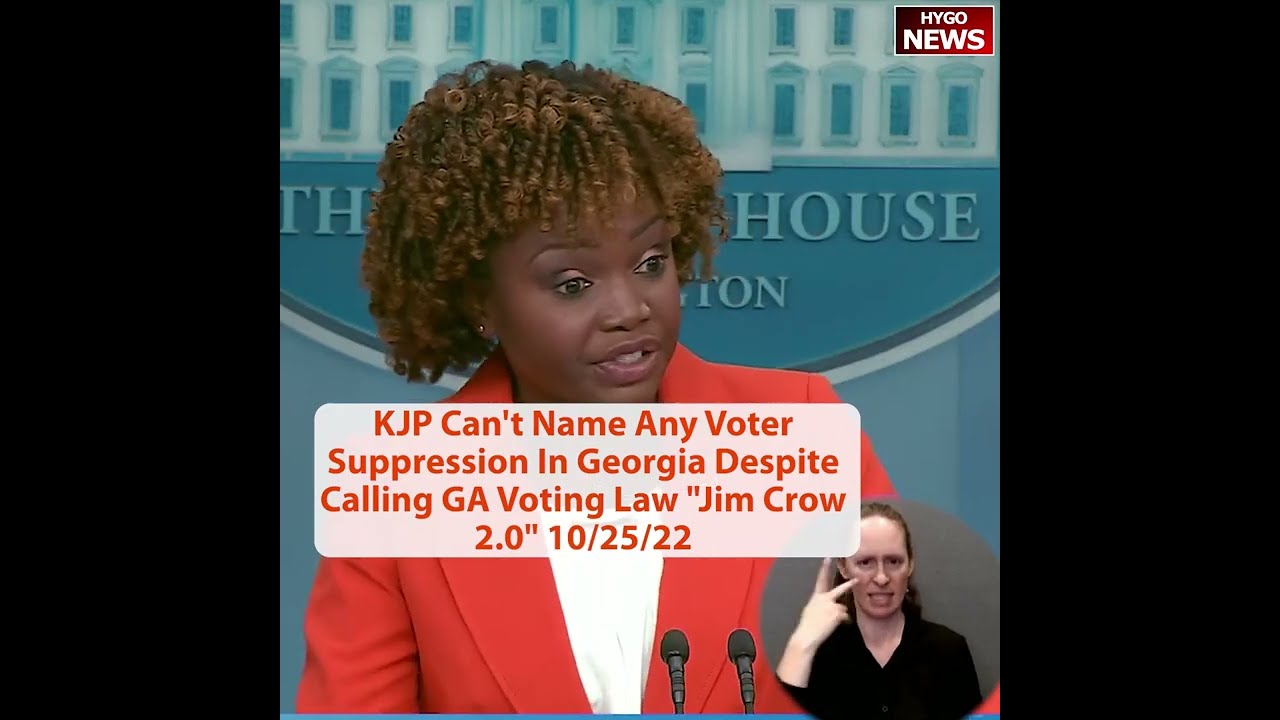 Q: Is White House observing instances of voter suppression?