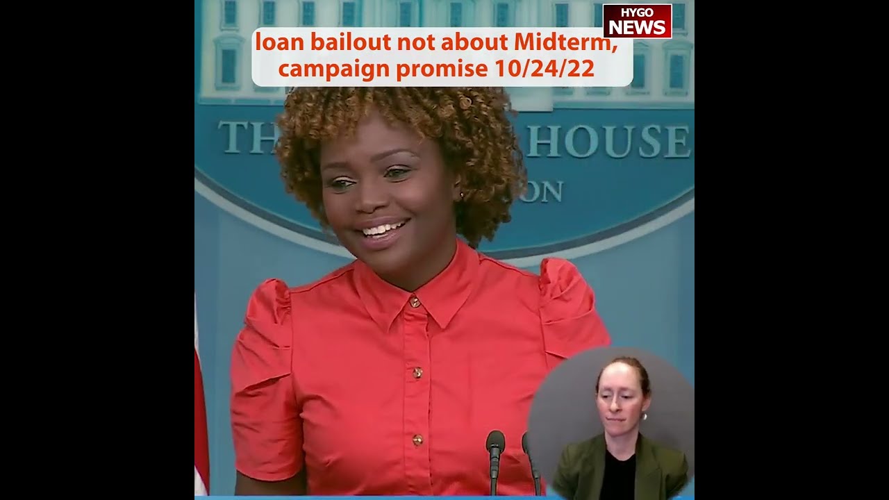 WH: loan bailout not about Midterm, this is a campaign promise to get votes