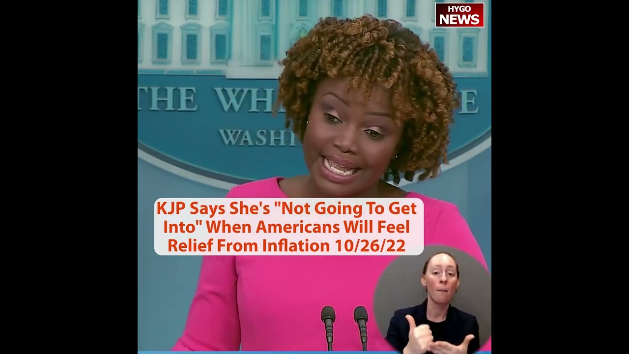 : when Americans feel inflation relief? WH: not going to get into when!