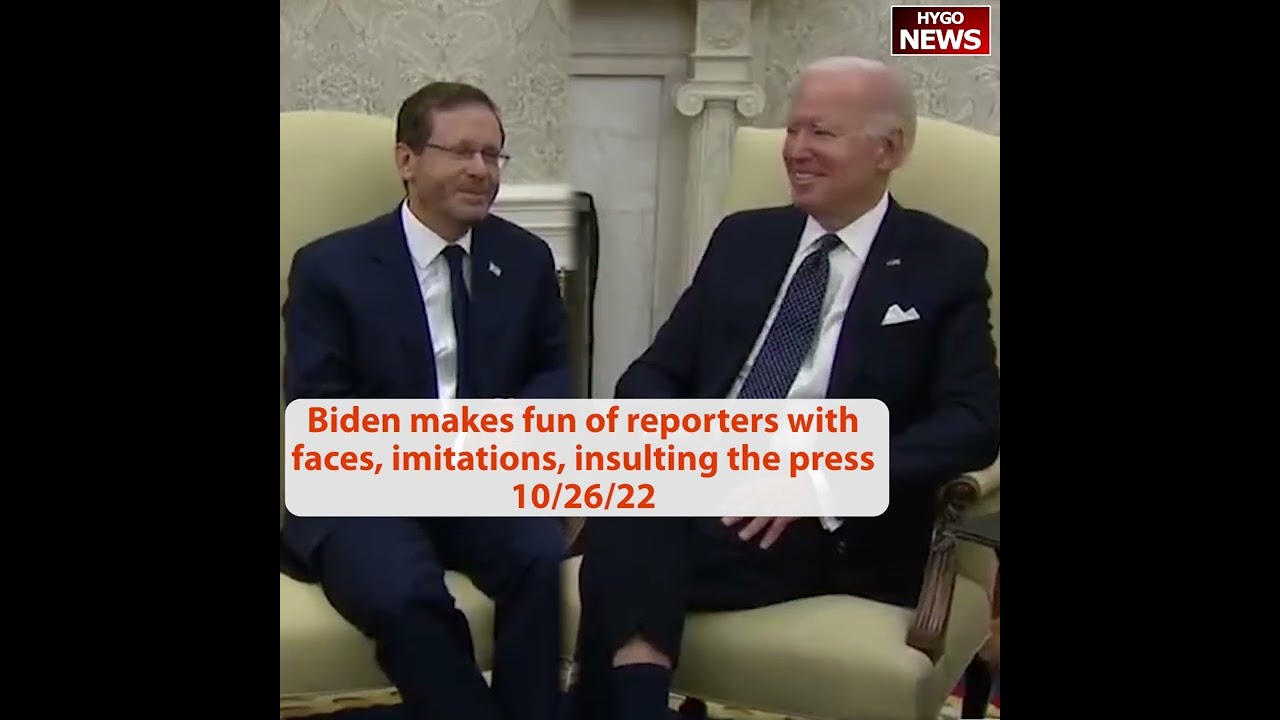 Biden shocked reporters with faces, imitations insulting the press