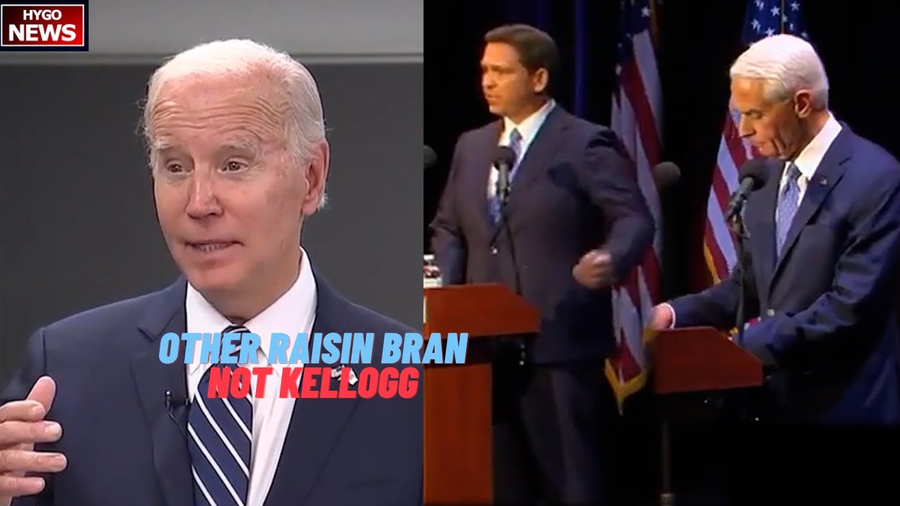 Biden: buy “other Raisin Bran” your fault to buy Kellogg; Ron DeSantis & Dem Opponent debate