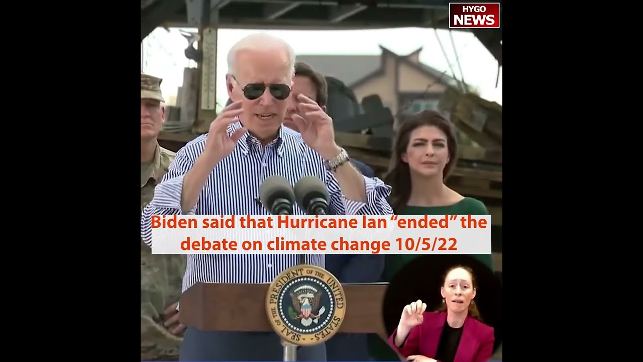 Biden: Hurricane Ian “ended” the debate on climate change #shorts