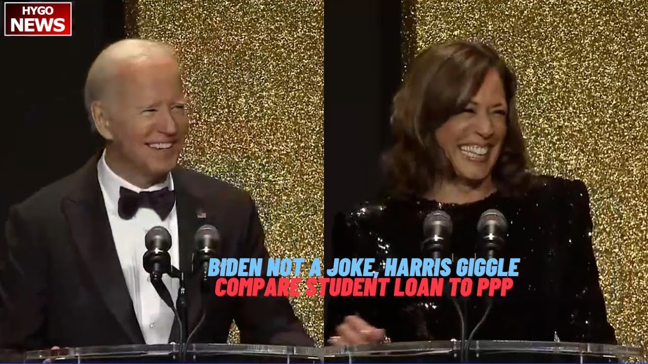 Biden: not a joke; Harris giggle; Compare student loan handout to PPP; To GOP: Come Bring it On