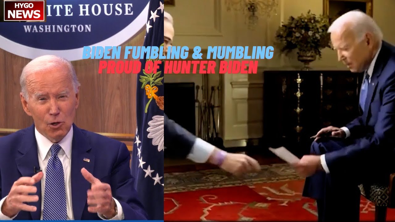 Biden fumbling & mumbling, proud of Hunter Biden, dropped all notecards, not qualified firefighter