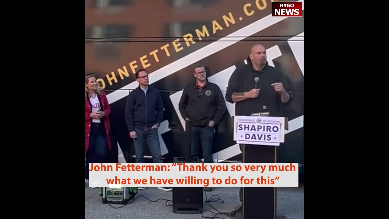 John Fetterman gaffe “Thank you so very much what we have willing to do for this.”