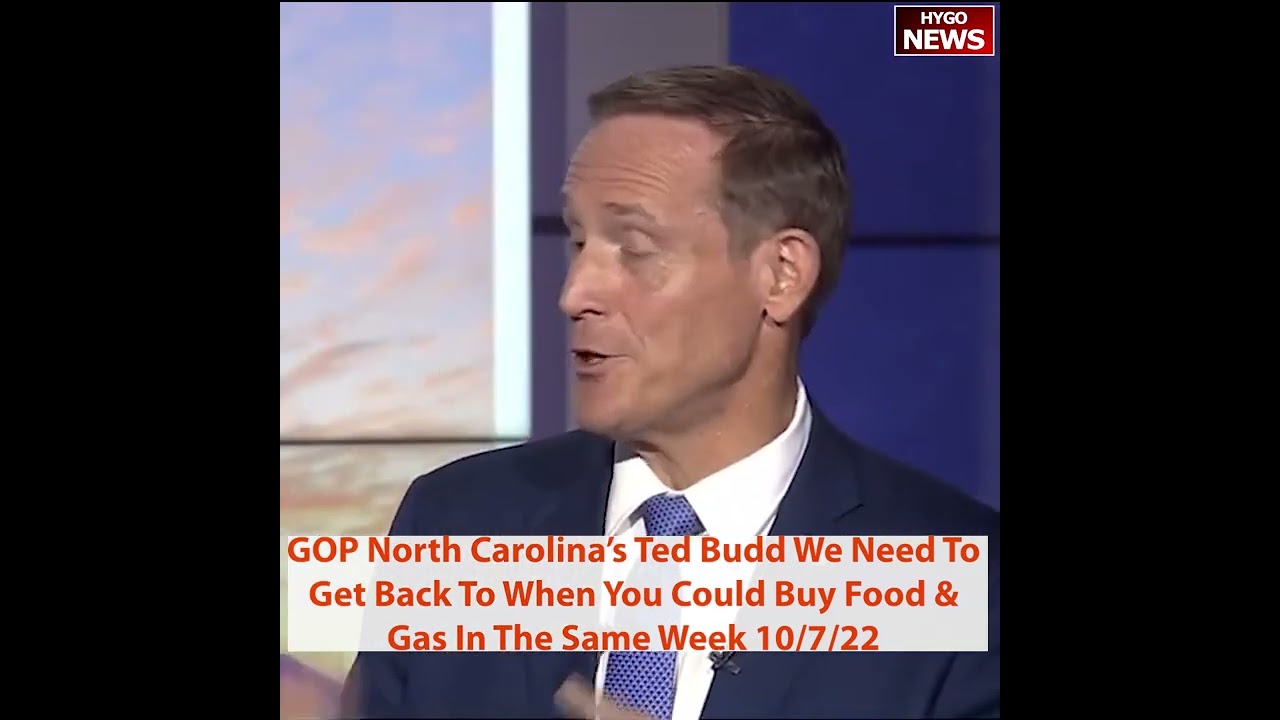 North Carolina GOP Ted Budd: We need to get back to when could buy groceries & gas in same week